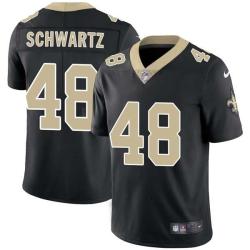 Black Don Schwartz Saints #48 Stitched American Football Jersey Custom Sewn-on Patches Mens Womens Youth