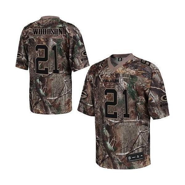 Charles Woodson Green Bay Football Jersey - Green Bay #21 Football Jersey(Camo)