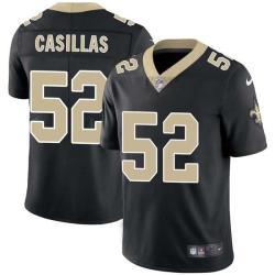 Black Jonathan Casillas Saints #52 Stitched American Football Jersey Custom Sewn-on Patches Mens Womens Youth