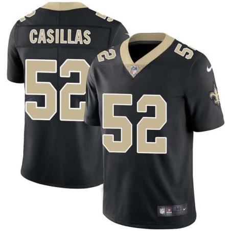 Black Jonathan Casillas Saints #52 Stitched American Football Jersey Custom Sewn-on Patches Mens Womens Youth