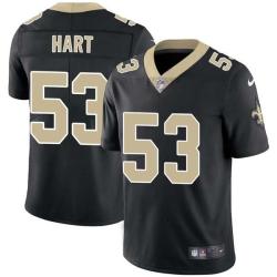 Black Tommy Hart Saints #53 Stitched American Football Jersey Custom Sewn-on Patches Mens Womens Youth