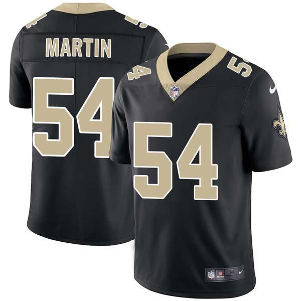 Black Josh Martin Saints #54 Stitched American Football Jersey Custom Sewn-on Patches Mens Womens Youth
