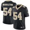 Black Rick Middleton Saints #54 Stitched American Football Jersey Custom Sewn-on Patches Mens Womens Youth