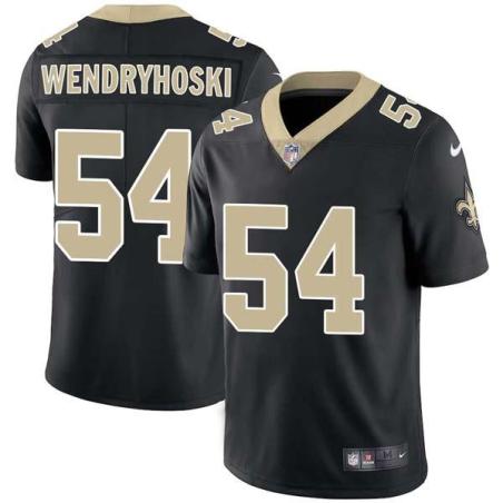 Black Joe Wendryhoski Saints #54 Stitched American Football Jersey Custom Sewn-on Patches Mens Womens Youth