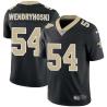 Black Joe Wendryhoski Saints #54 Stitched American Football Jersey Custom Sewn-on Patches Mens Womens Youth