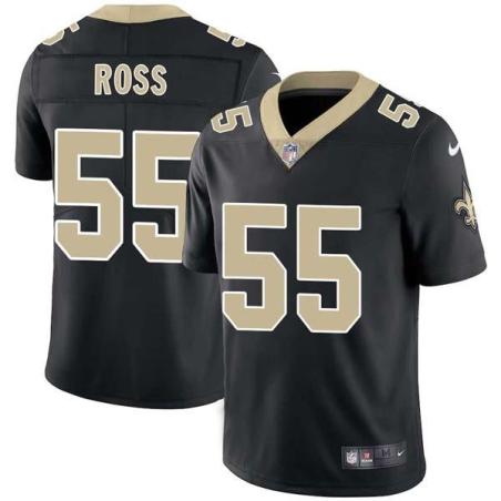 Black Scott Ross Saints #55 Stitched American Football Jersey Custom Sewn-on Patches Mens Womens Youth