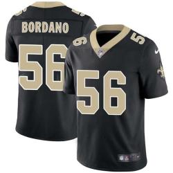 Black Chris Bordano Saints #56 Stitched American Football Jersey Custom Sewn-on Patches Mens Womens Youth