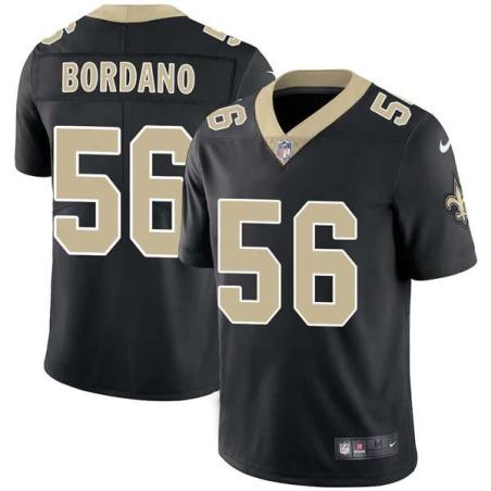 Black Chris Bordano Saints #56 Stitched American Football Jersey Custom Sewn-on Patches Mens Womens Youth