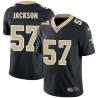 Black Rickey Jackson Saints #57 Stitched American Football Jersey Custom Sewn-on Patches Mens Womens Youth