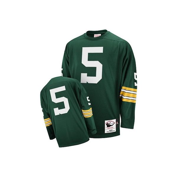Paul Hornung Green Bay Football Jersey - Green Bay #5 Football Jersey(Green Throwback)
