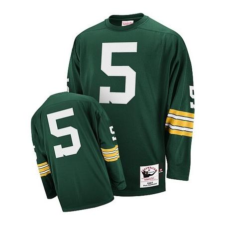 Paul Hornung Green Bay Football Jersey - Green Bay #5 Football Jersey(Green Throwback)