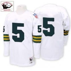Paul Hornung Green Bay Football Jersey - Green Bay #5 Football Jersey(White Throwback)