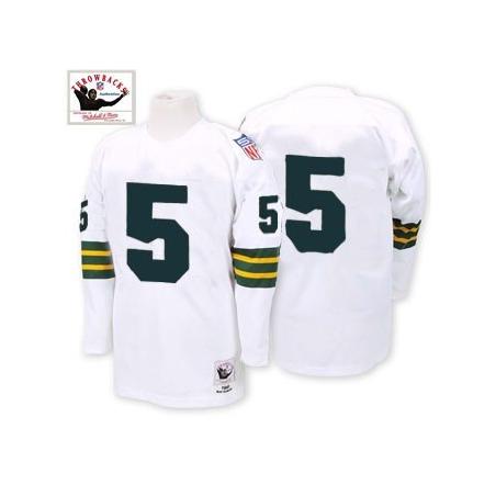 Paul Hornung Green Bay Football Jersey - Green Bay #5 Football Jersey(White Throwback)