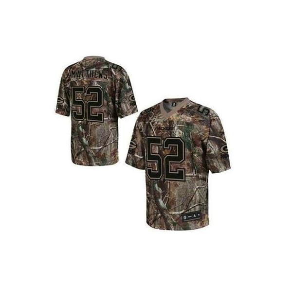 Clay Matthews Green Bay Football Jersey - Green Bay #52 Football Jersey(Camo)