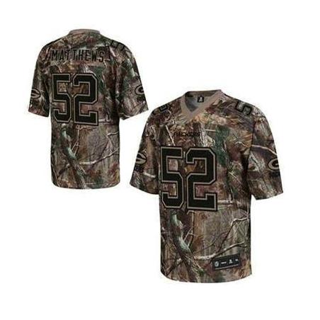 Clay Matthews Green Bay Football Jersey - Green Bay #52 Football Jersey(Camo)