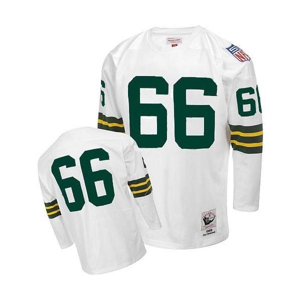 Ray Nitschke Green Bay Football Jersey - Green Bay #66 Football Jersey(White)