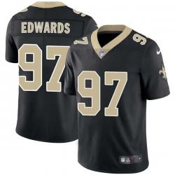 Black Mario Edwards Saints #97 Stitched American Football Jersey Custom Sewn-on Patches Mens Womens Youth