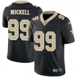 Black Darren Mickell Saints #99 Stitched American Football Jersey Custom Sewn-on Patches Mens Womens Youth
