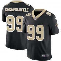 Black Pio Sagapolutele Saints #99 Stitched American Football Jersey Custom Sewn-on Patches Mens Womens Youth