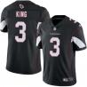 Black Rip King Cardinals #3 Stitched American Football Jersey Custom Sewn-on Patches Mens Womens Youth