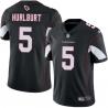 Black John Hurlburt Cardinals #5 Stitched American Football Jersey Custom Sewn-on Patches Mens Womens Youth