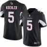 Black Bob Koehler Cardinals #5 Stitched American Football Jersey Custom Sewn-on Patches Mens Womens Youth