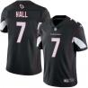Black Johnny Hall Cardinals #7 Stitched American Football Jersey Custom Sewn-on Patches Mens Womens Youth