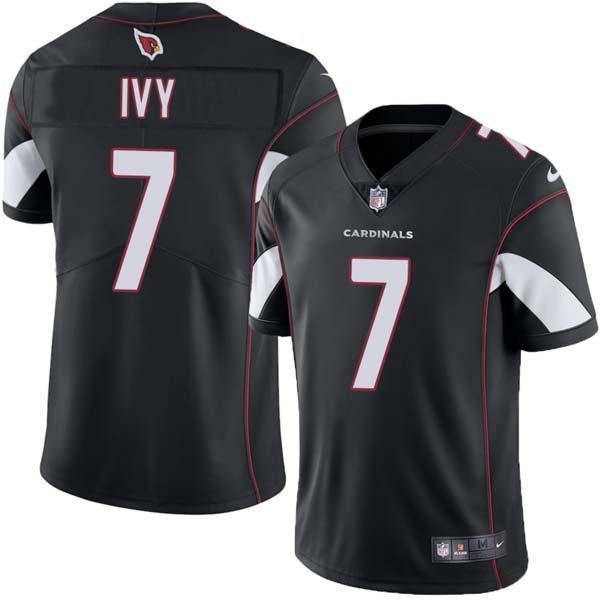 Black Pop Ivy Cardinals #7 Stitched American Football Jersey Custom Sewn-on Patches Mens Womens Youth