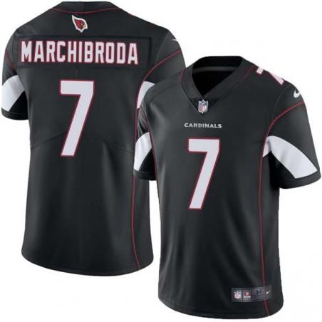 Black Ted Marchibroda Cardinals #7 Stitched American Football Jersey Custom Sewn-on Patches Mens Womens Youth