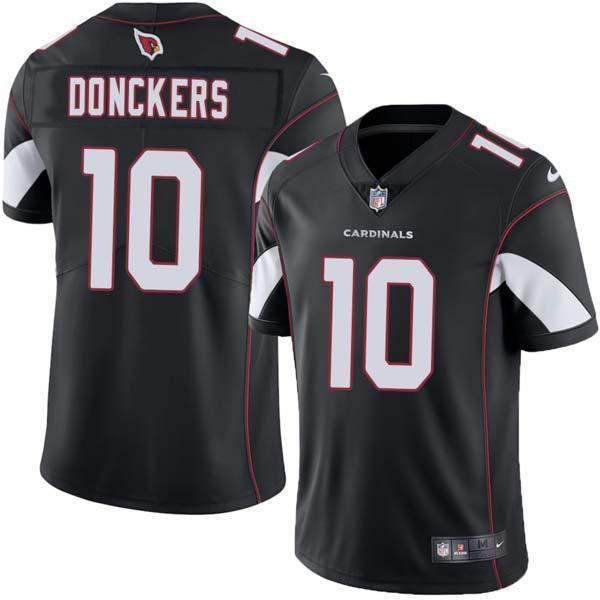 Black Bill Donckers Cardinals #10 Stitched American Football Jersey Custom Sewn-on Patches Mens Womens Youth