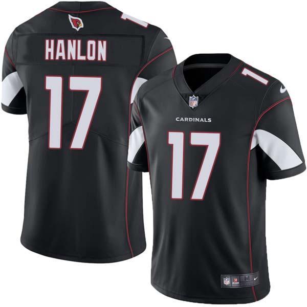 Black Bob Hanlon Cardinals #17 Stitched American Football Jersey Custom Sewn-on Patches Mens Womens Youth