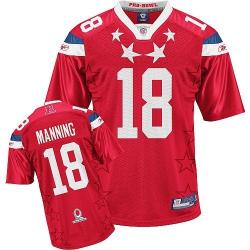 Peyton Manning Indianapolis Football Jersey - Indianapolis #18 Football Jersey(2011 Pro Bowl)