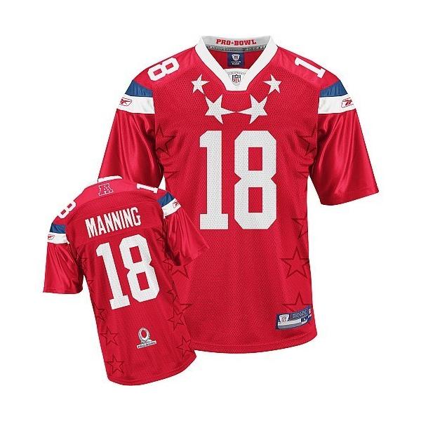 Peyton Manning Indianapolis Football Jersey - Indianapolis #18 Football Jersey(2011 Pro Bowl)