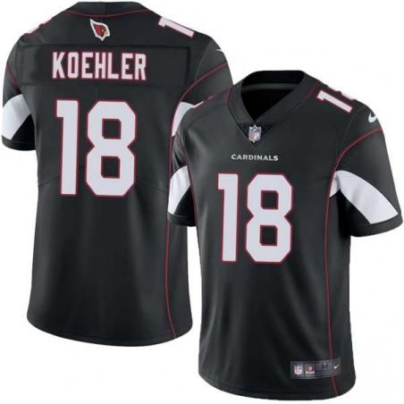 Black Bob Koehler Cardinals #18 Stitched American Football Jersey Custom Sewn-on Patches Mens Womens Youth