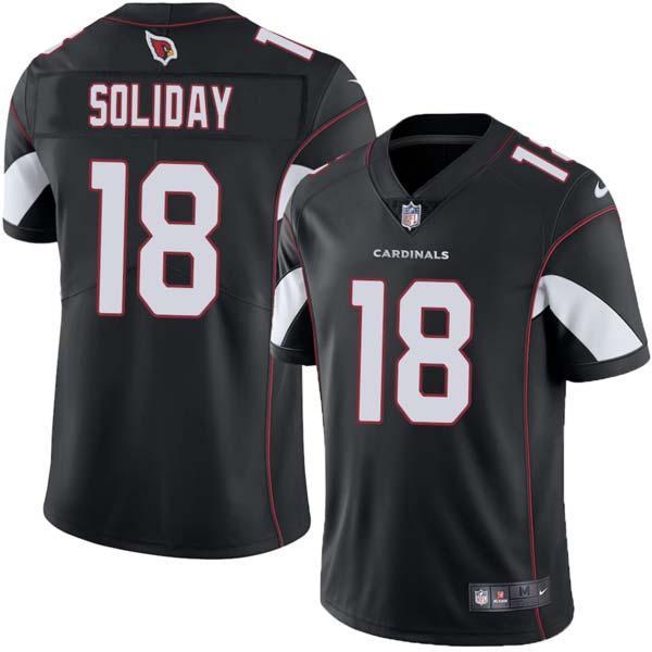 Black Jake Soliday Cardinals #18 Stitched American Football Jersey Custom Sewn-on Patches Mens Womens Youth