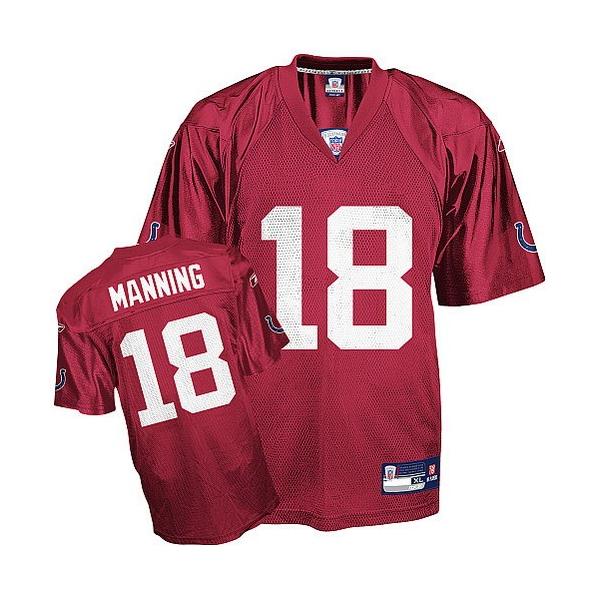 Peyton Manning Indianapolis Football Jersey - Indianapolis #18 Football Jersey(Red)