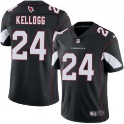 Black Clarence Kellogg Cardinals #24 Stitched American Football Jersey Custom Sewn-on Patches Mens Womens Youth