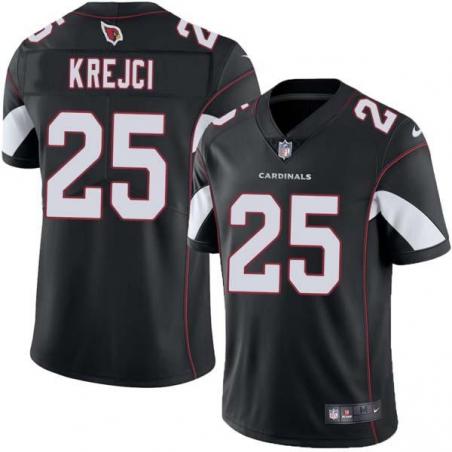 Black Joe Krejci Cardinals #25 Stitched American Football Jersey Custom Sewn-on Patches Mens Womens Youth