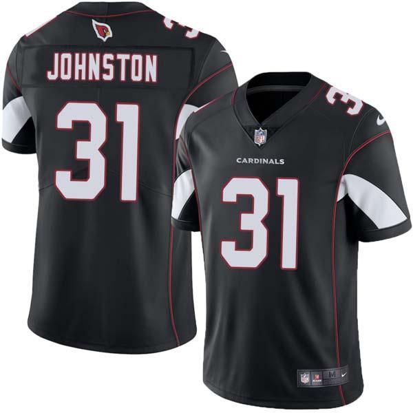 Black Jimmy Johnston Cardinals #31 Stitched American Football Jersey Custom Sewn-on Patches Mens Womens Youth