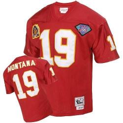 Joe Montana KC Football Jersey - KC #19 Football Jersey(Red Throwback)