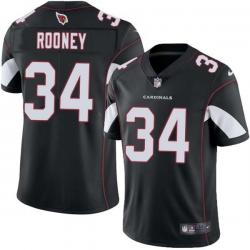 Black Cobb Rooney Cardinals #34 Stitched American Football Jersey Custom Sewn-on Patches Mens Womens Youth