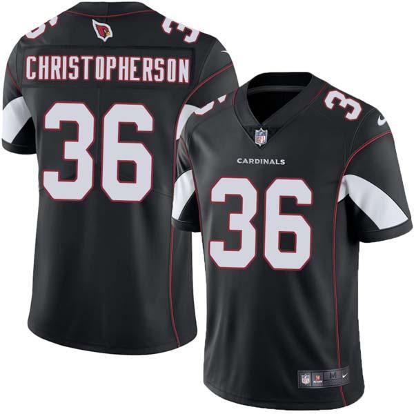 Black Ryan Christopherson Cardinals #36 Stitched American Football Jersey Custom Sewn-on Patches Mens Womens Youth