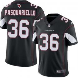 Black Ralph Pasquariello Cardinals #36 Stitched American Football Jersey Custom Sewn-on Patches Mens Womens Youth
