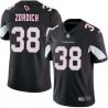 Black Mike Zordich Cardinals #38 Stitched American Football Jersey Custom Sewn-on Patches Mens Womens Youth