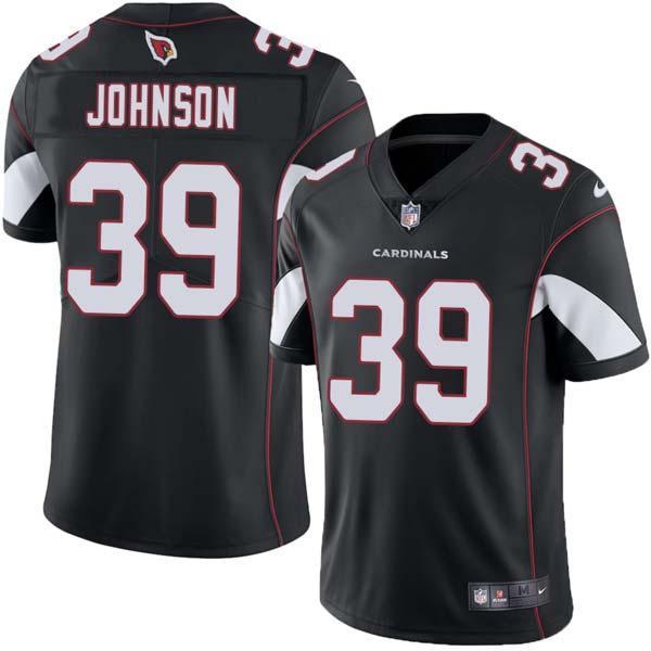 Black Johnny Johnson Cardinals #39 Stitched American Football Jersey Custom Sewn-on Patches Mens Womens Youth