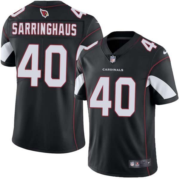 Black Paul Sarringhaus Cardinals #40 Stitched American Football Jersey Custom Sewn-on Patches Mens Womens Youth