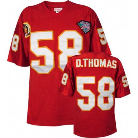 D Thomas KC Football Jersey - KC #58 Football Jersey(Red)