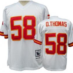 D Thomas KC Football Jersey - KC #58 Football Jersey(White)