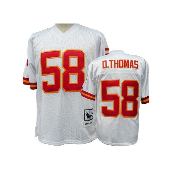 D Thomas KC Football Jersey - KC #58 Football Jersey(White)