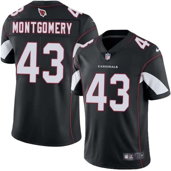 Black Bill Montgomery Cardinals #43 Stitched American Football Jersey Custom Sewn-on Patches Mens Womens Youth